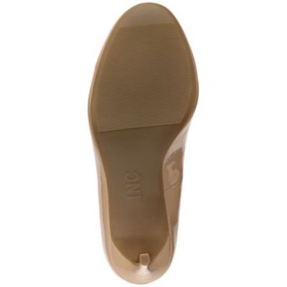 INC Womens Beige Flexible Laurenne Round Toe Stiletto Slip On Pumps Shoes 8.5 M - Picture 4 of 4